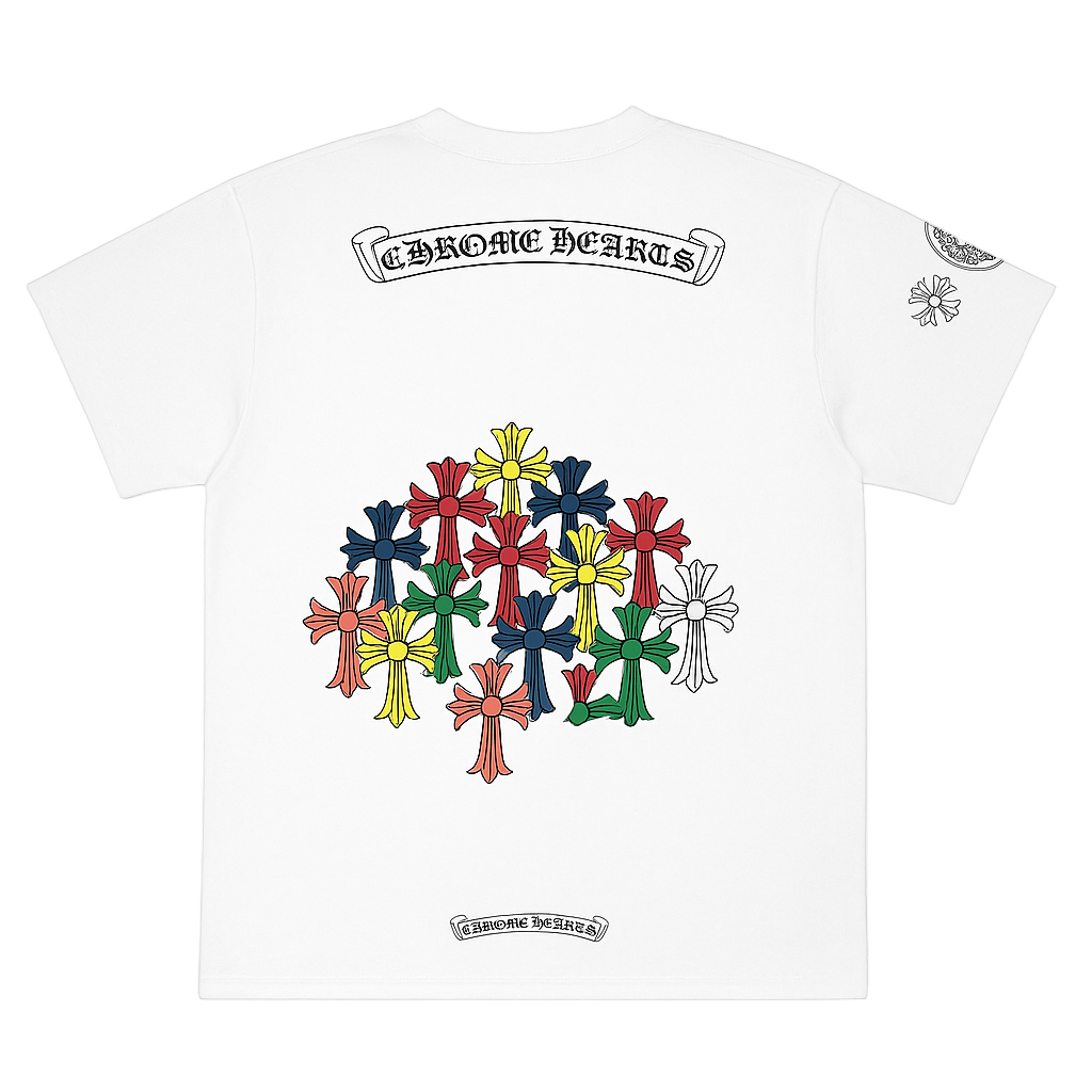 Chrome heart White Tee