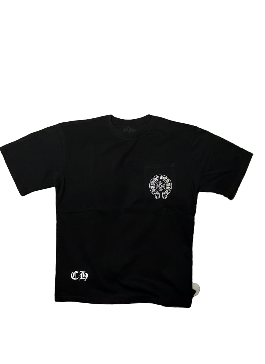 Black Chrome Heart Tee